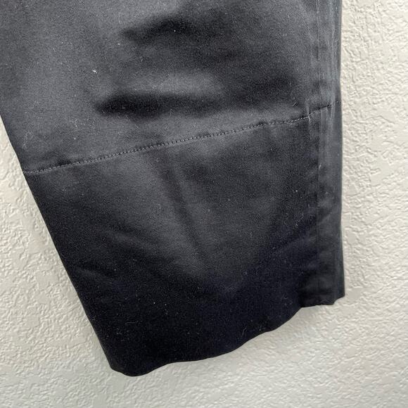 AYR The Me Time Black Pleated Relaxed Fit Chino Cropped Trouser Pants 2 - Picture 8 of 14